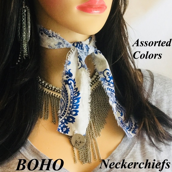 BOHEMIAN NECKERCHIEFS/NECKTIES/BANDANAS ASSORTED - Picture 8 of 8